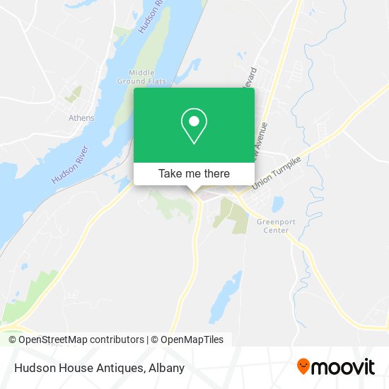 Hudson House Antiques map