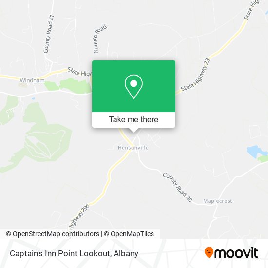Captain's Inn Point Lookout map