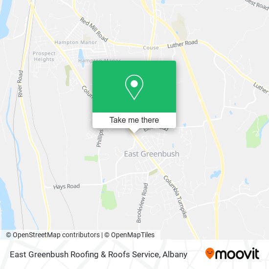 East Greenbush Roofing & Roofs Service map