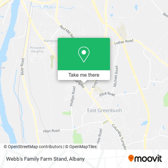 Mapa de Webb's Family Farm Stand