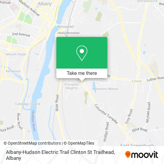 Mapa de Albany-Hudson Electric Trail Clinton St Trailhead