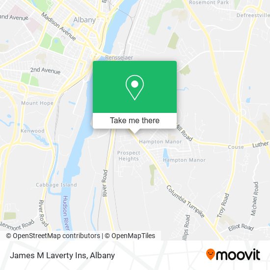 Mapa de James M Laverty Ins