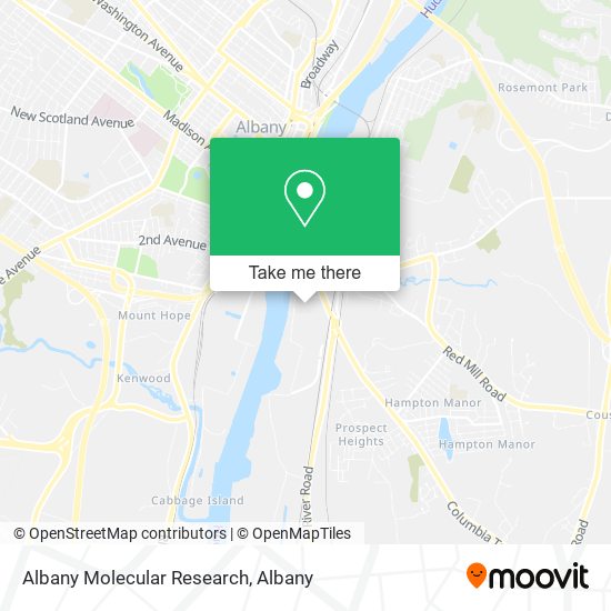 Albany Molecular Research map