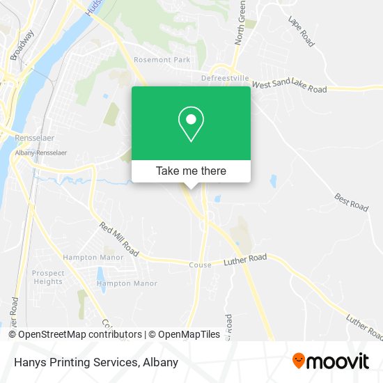 Hanys Printing Services map