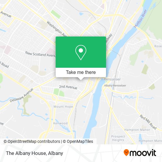 The Albany House map