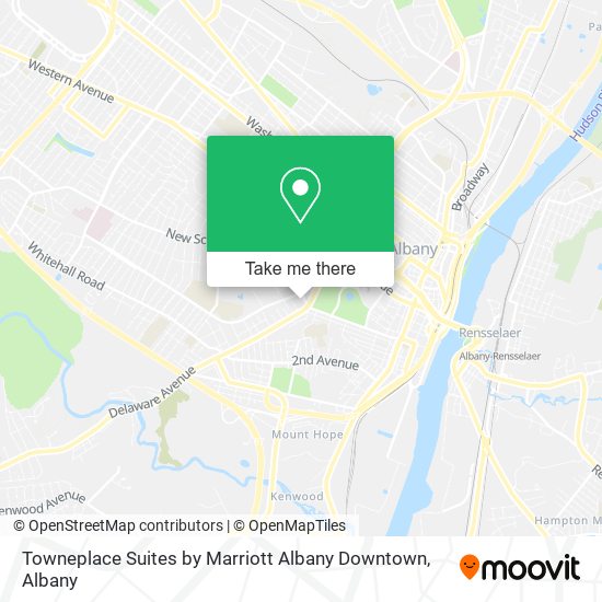 Towneplace Suites by Marriott Albany Downtown map