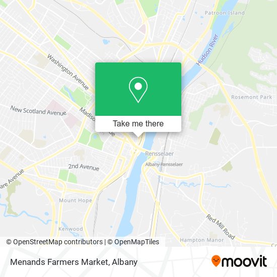 Menands Farmers Market map