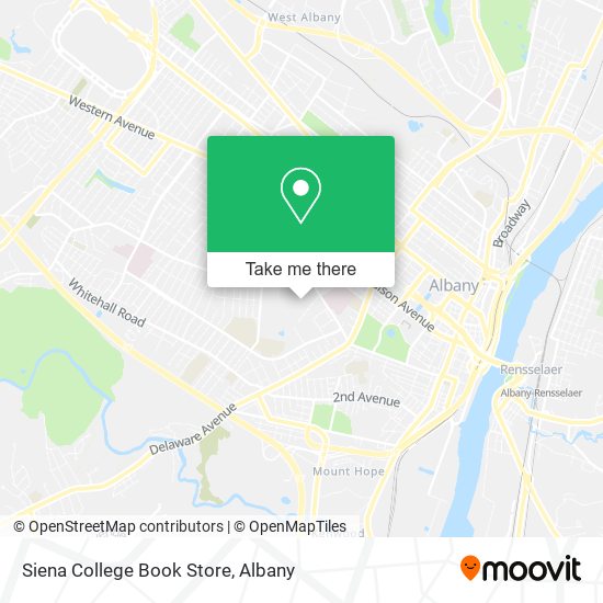 Mapa de Siena College Book Store