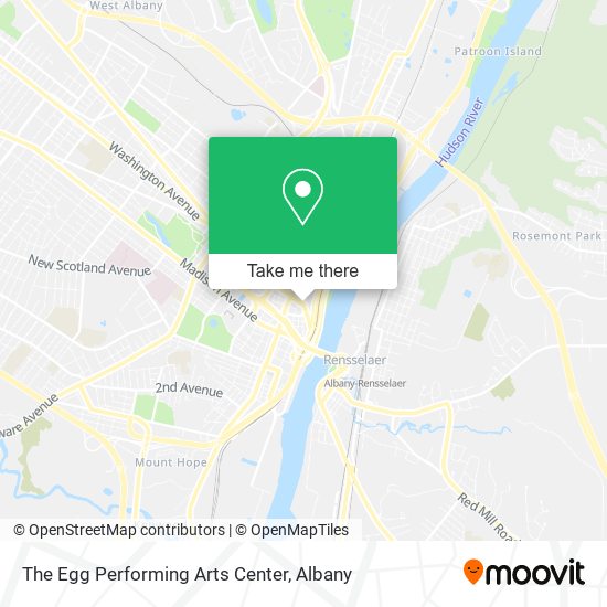 The Egg Performing Arts Center map