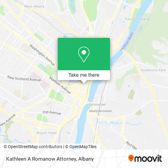Kathleen A Romanow Attorney map