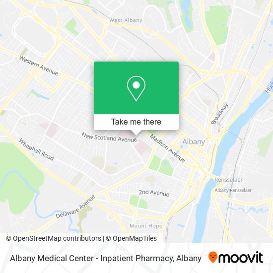 Albany Medical Center - Inpatient Pharmacy map