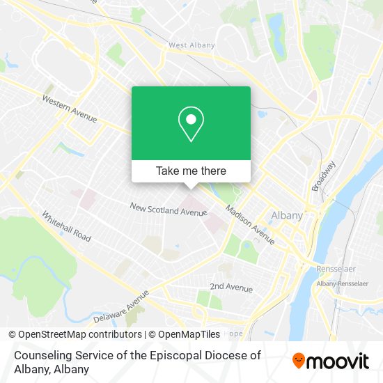 Counseling Service of the Episcopal Diocese of Albany map