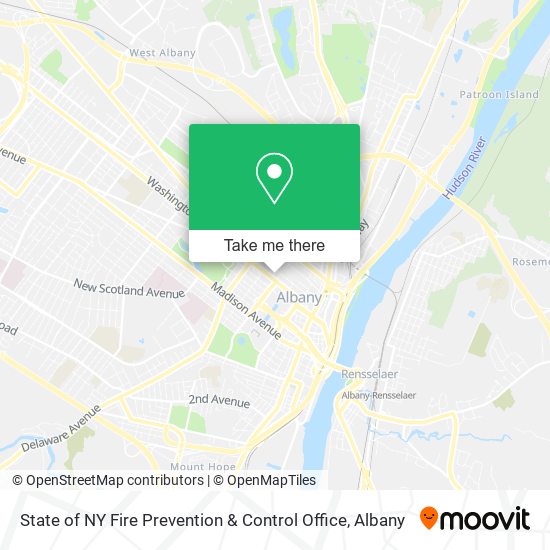 Mapa de State of NY Fire Prevention & Control Office