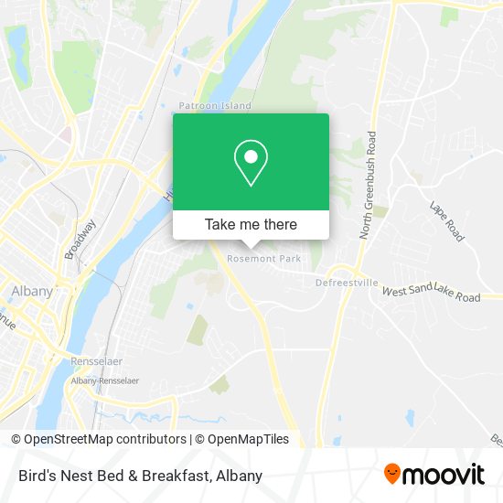 Bird's Nest Bed & Breakfast map