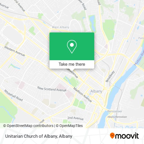 Unitarian Church of Albany map