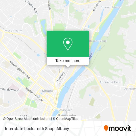 Interstate Locksmith Shop map