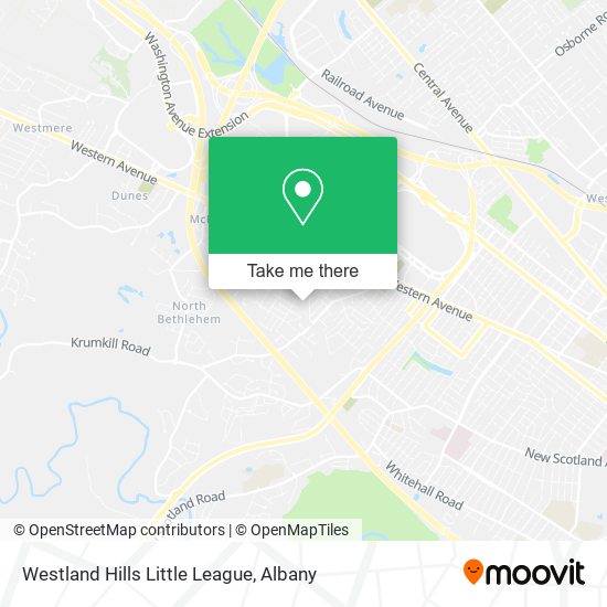 Mapa de Westland Hills Little League