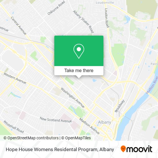 Hope House Womens Residental Program map