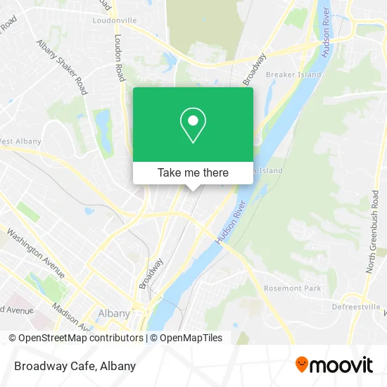 Broadway Cafe map