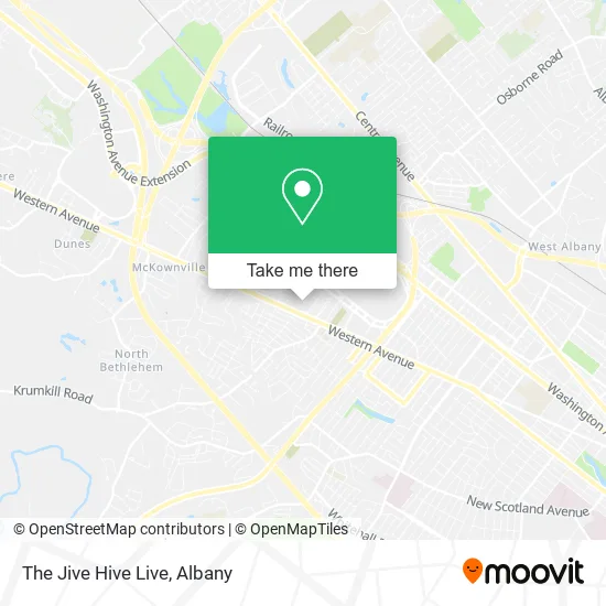 The Jive Hive Live map