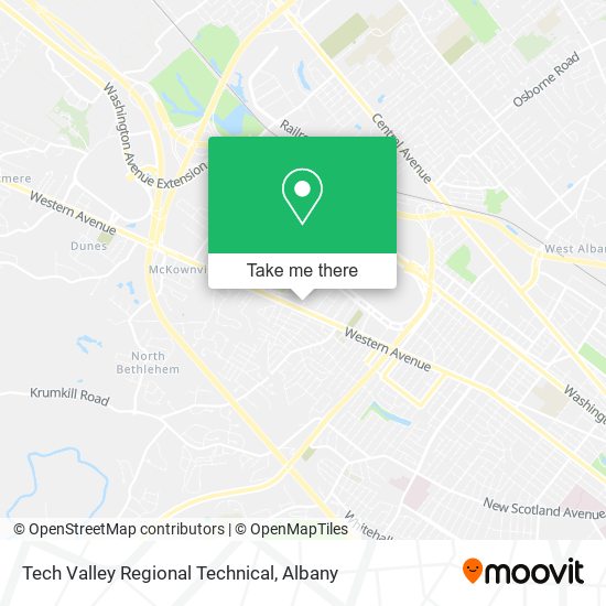 Mapa de Tech Valley Regional Technical