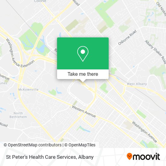 St Peter's Health Care Services map