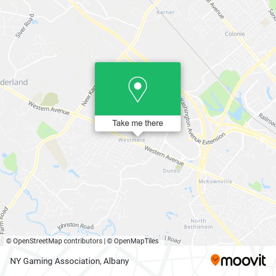 NY Gaming Association map