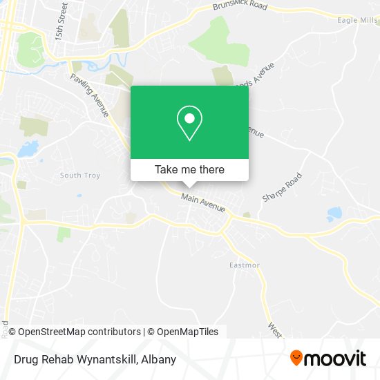 Drug Rehab Wynantskill map