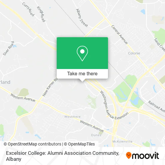 Mapa de Excelsior College: Alumni Association Community