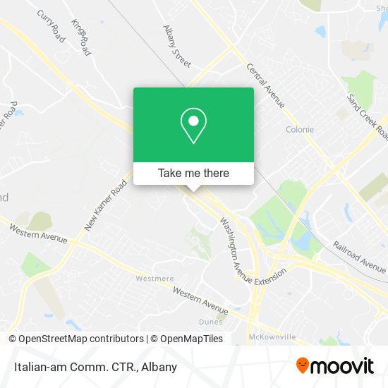 Italian-am Comm. CTR. map