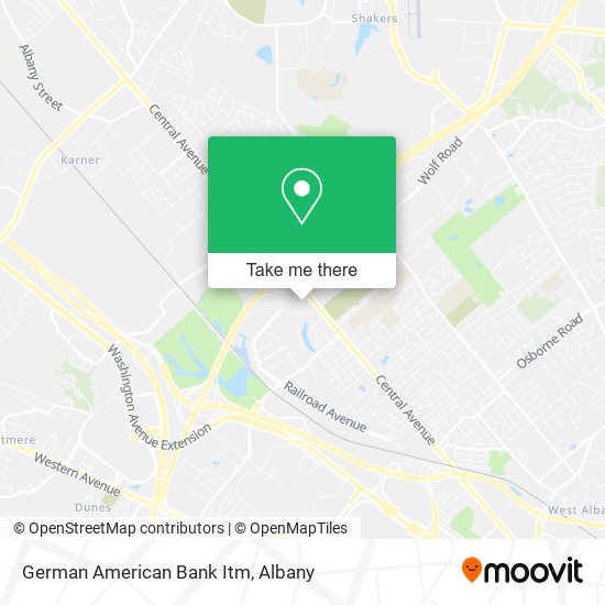 Mapa de German American Bank Itm
