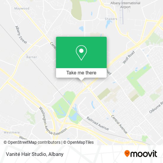 Vanité Hair Studio map