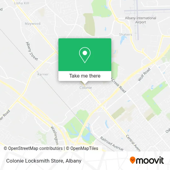 Colonie Locksmith Store map