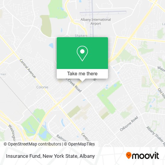 Mapa de Insurance Fund, New York State