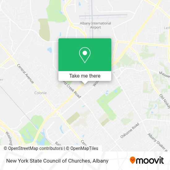 New York State Council of Churches map