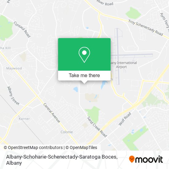 Mapa de Albany-Schoharie-Schenectady-Saratoga Boces