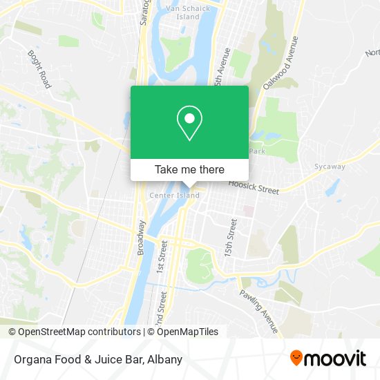 Mapa de Organa Food & Juice Bar