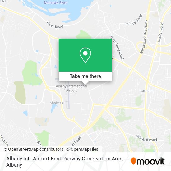 Albany Int'l Airport East Runway Observation Area map