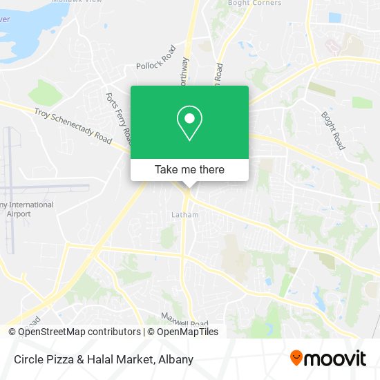Mapa de Circle Pizza & Halal Market