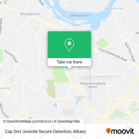 Cap Dist Juvenile Secure Detention map