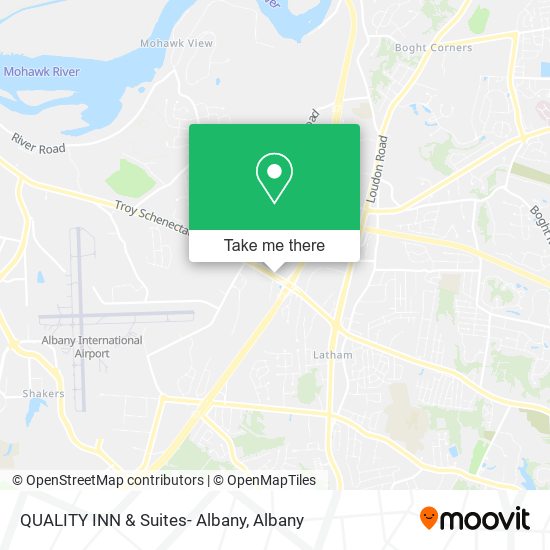 QUALITY INN & Suites- Albany map