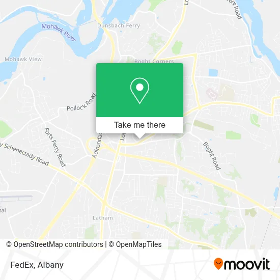 FedEx map