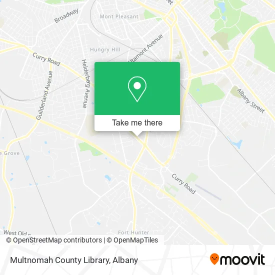 Mapa de Multnomah County Library
