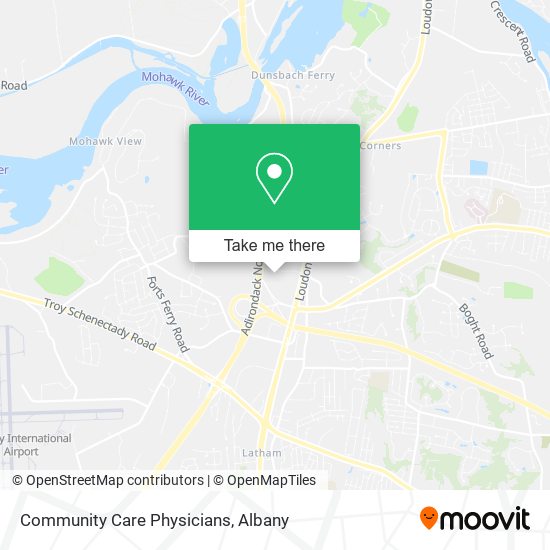 Community Care Physicians map