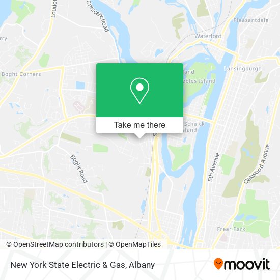 New York State Electric & Gas map