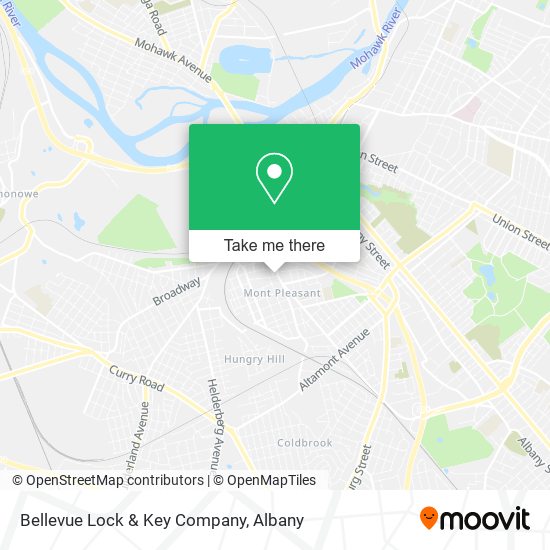 Mapa de Bellevue Lock & Key Company