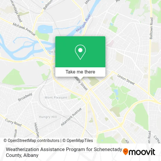 Weatherization Assistance Program for Schenectady County map