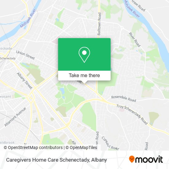 Mapa de Caregivers Home Care Schenectady