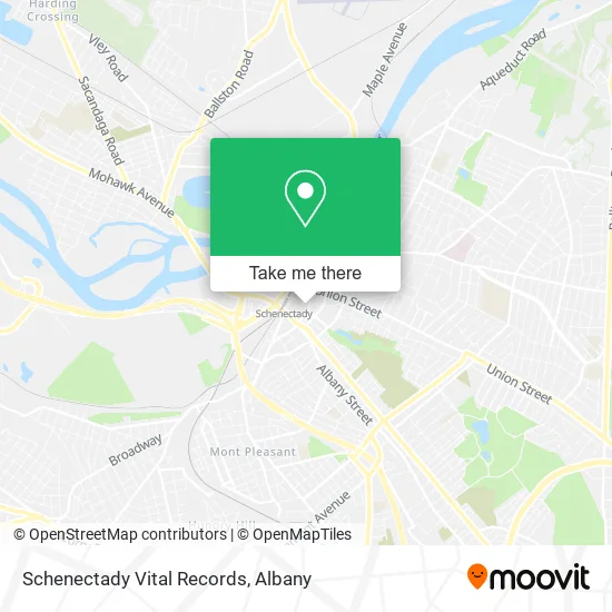 Mapa de Schenectady Vital Records