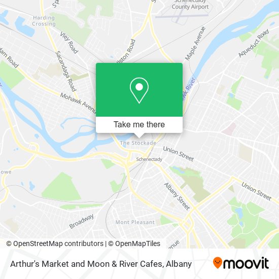 Mapa de Arthur's Market and Moon & River Cafes